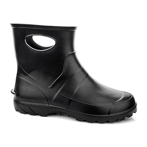 LEMIGO leichte halbhohe Herren EVA Gummistiefel Garden (Schwarz, 42 EU) von LEMIGO