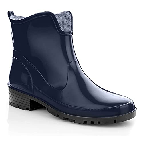 LEMIGO Gummistiefeletten kurze Gummistiefel Elke (37, Dunkelblau/Sohle Schwarz) von LEMIGO