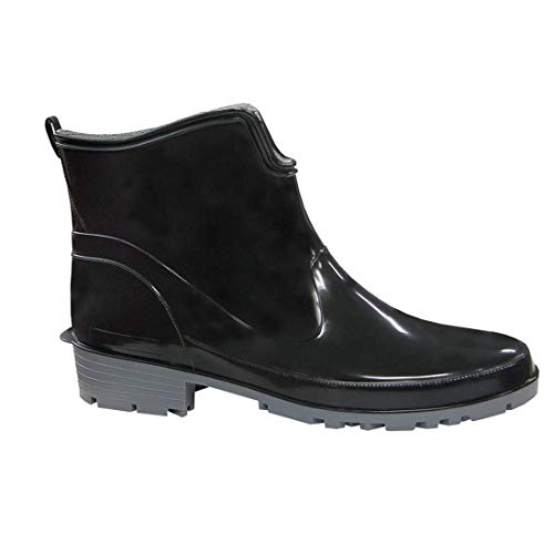 Lemigo Damen Kurze Gummistiefel Elke, Schwarz, 36 EU von LEMIGO