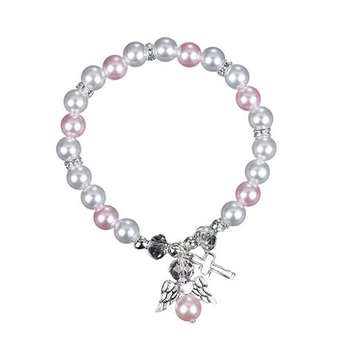 LEMLIN Armband für Mädchen - Edelstes Erstkommunion Geschenk mit Perlenanhänger, Geschenk zur Taufe von LEMLIN