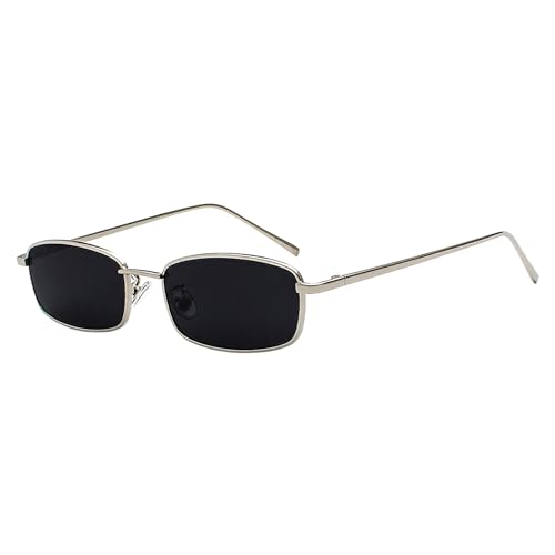 LEMLIN Rechteckige Sonnenbrille Retro,Schlanker Metallrahmen Vintage Style,UV400 Schutz und Polarisierte Gläser,Candy Farben für Damen und Herren,Leicht Stylisch LEMLIN Rechteckige Sonnenbrille Retro,Schlanker Metallrahmen Vintage Style,UV400 Schutz und Polarisierte Gläser,Candy Farben für Damen und Herren,Leicht Stylisch von LEMLIN