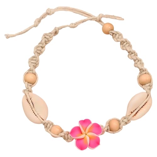 LEMLIN Sommer Fußkettchen für Damen - Verstellbare Muschel-Fußkette, Strand-Design mit Muscheln, Muschel-Schmuck als Fußarmband von LEMLIN