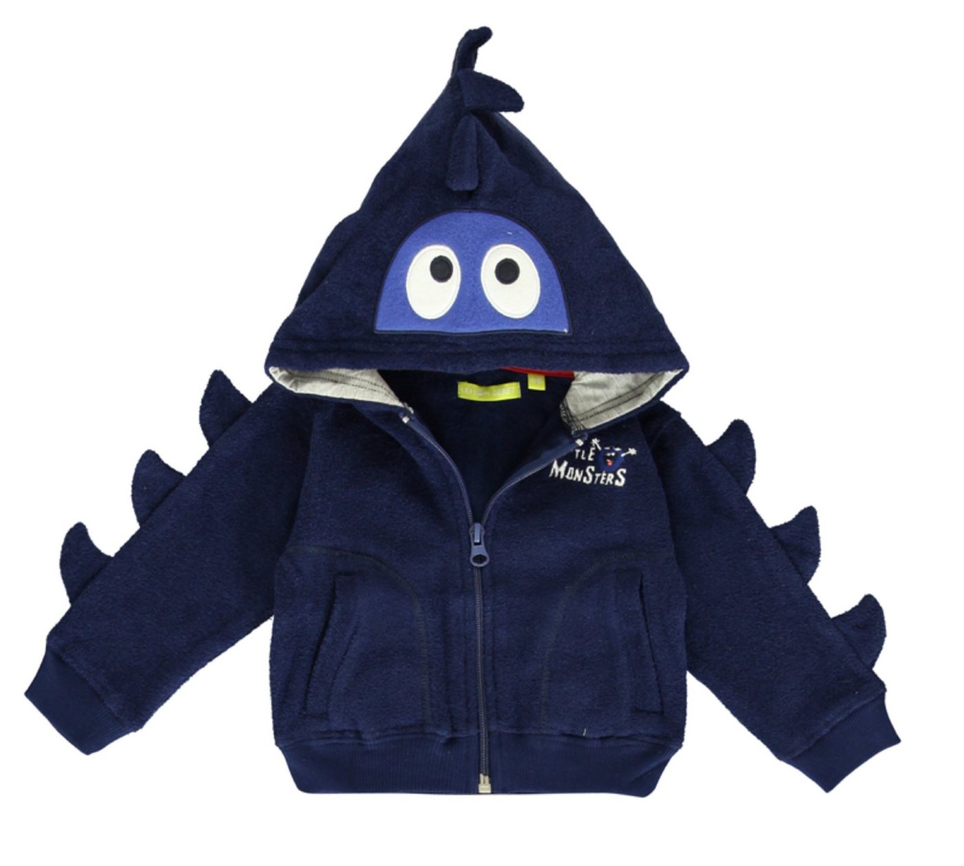 LEMON BERET Kapuzenpullover Lemon Beret Sweatjacke "Monster" in blau mit Kapuze von LEMON BERET