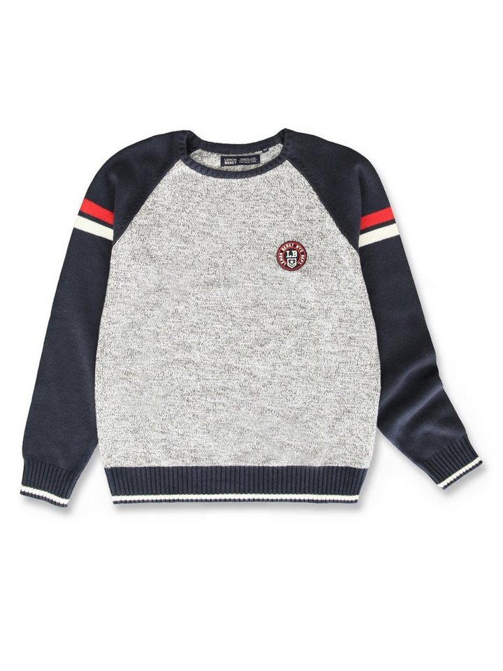 LEMON BERET Rundhalspullover Lemon Beret Jungen Pullover im College-Look grau LEMON BERET Rundhalspullover Lemon Beret Jungen Pullover im College-Look grau von LEMON BERET