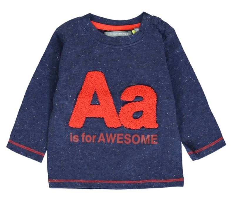 LEMON BERET Rundhalspullover Lemon Beret Jungen Pullover mit Applikation blau von LEMON BERET