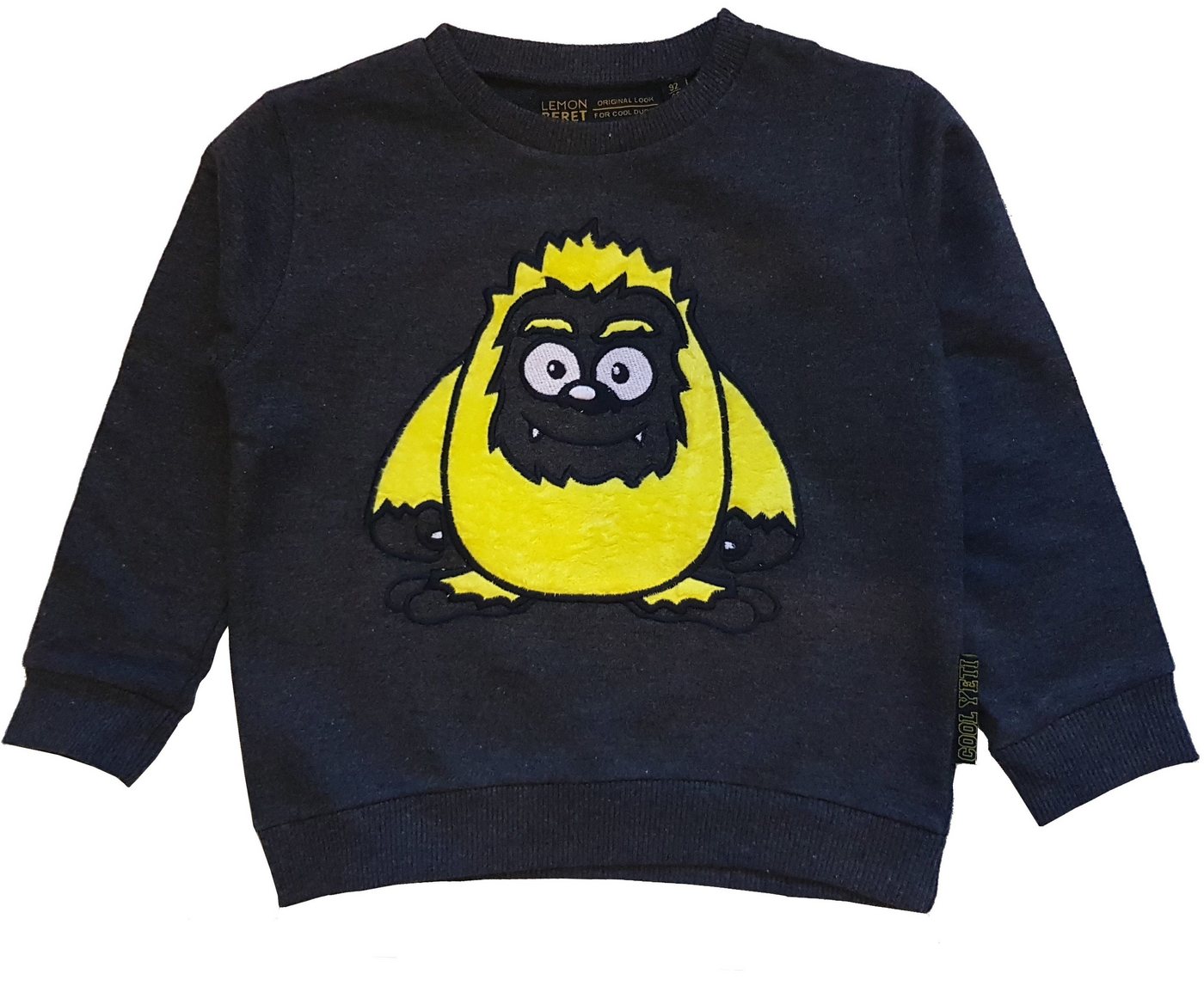 LEMON BERET Rundhalspullover Lemon Beret Jungen Pullover mit Monster-Print grau von LEMON BERET