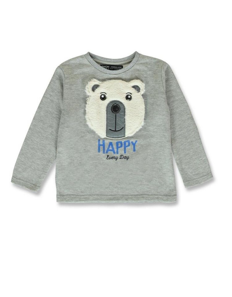 LEMON BERET Rundhalspullover Lemon Beret Jungen langarm Sweatshirt "Eisbär" von LEMON BERET