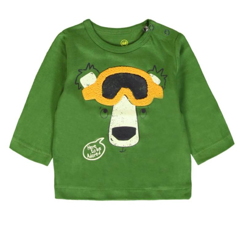 LEMON BERET Rundhalspullover Lemon Beret Unisex Sweatshirt mit Applikation grün von LEMON BERET