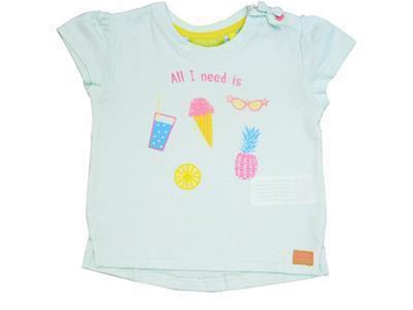 LEMON BERET T-Shirt Lemon Beret Baby T-Shirt All I need is" in grün aus reiner Baumwolle, mit Frontprint" von LEMON BERET