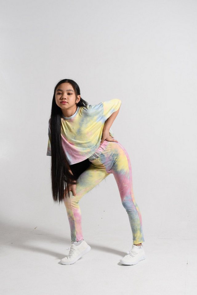 LEMONI Highwaist Leggings Leichte Batik-Leggings für Mädchen von LEMONI