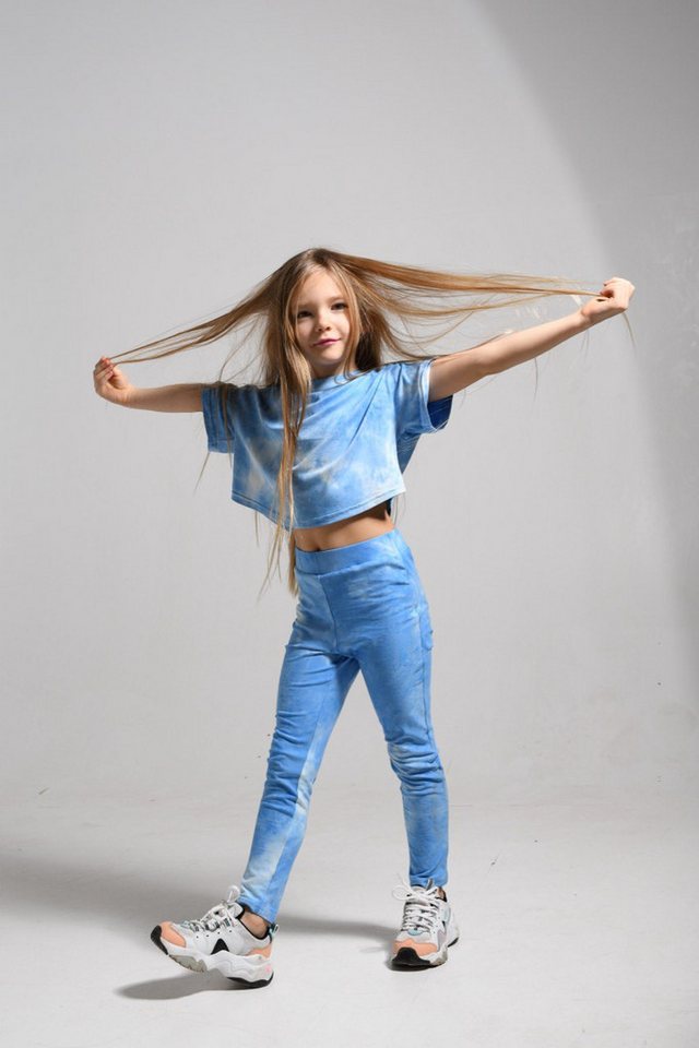 LEMONI Highwaist Leggings Leichte Batik-Leggings für Mädchen von LEMONI