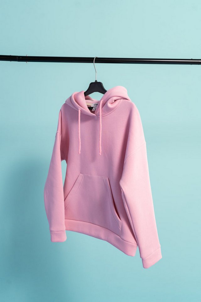 LEMONI Hoodie Fleece-Hoodie mit Pfingstrosen-Print mit Kapuze LEMONI Hoodie Fleece-Hoodie mit Pfingstrosen-Print mit Kapuze von LEMONI