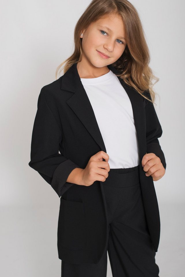 LEMONI Jackenblazer Schwarzer Blazer für Mädchen von LEMONI