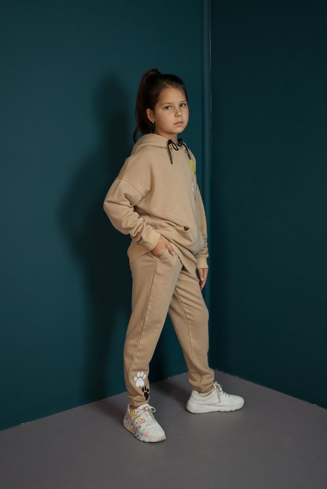 LEMONI Jogginghose Hose unisex "Walk with Me" - beige Elastikbund mit Tunnelzug LEMONI Jogginghose Hose unisex "Walk with Me" - beige Elastikbund mit Tunnelzug von LEMONI