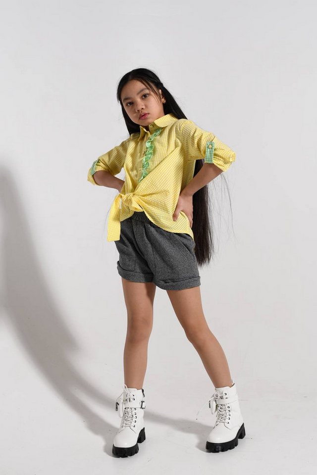 LEMONI Langarmbluse Baumwollbluse für Mädchen LEMONI Langarmbluse Baumwollbluse für Mädchen von LEMONI
