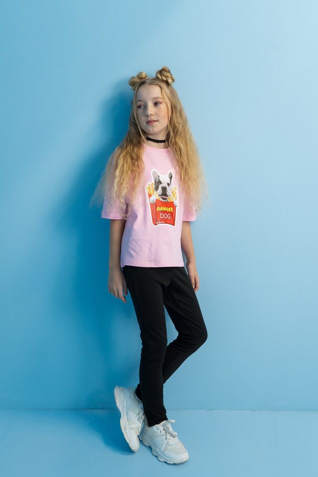 LEMONI Leggings Schwarze Strickleggings für Mädchen von LEMONI