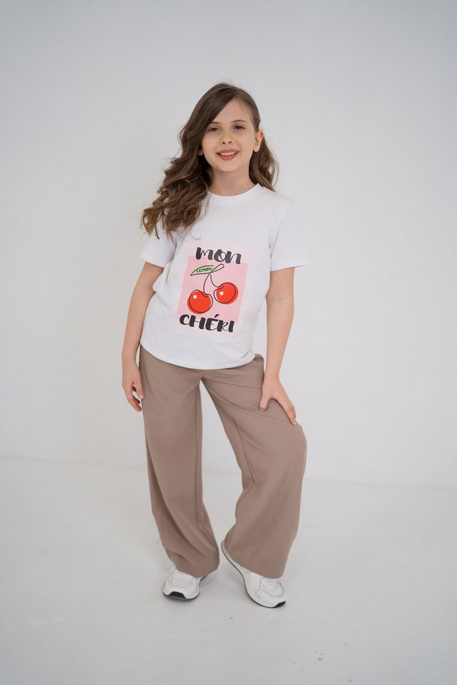 LEMONI Stoffhose Mädchenhose aus leichtem Stoff mit elastischem Bund LEMONI Stoffhose Mädchenhose aus leichtem Stoff mit elastischem Bund von LEMONI