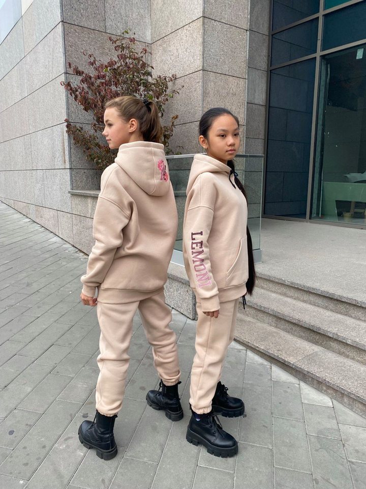 LEMONI Sweatanzug Sweatanzug für Mädchen Hoodie und Hose mit Fleecefutter LEMONI Sweatanzug Sweatanzug für Mädchen Hoodie und Hose mit Fleecefutter von LEMONI