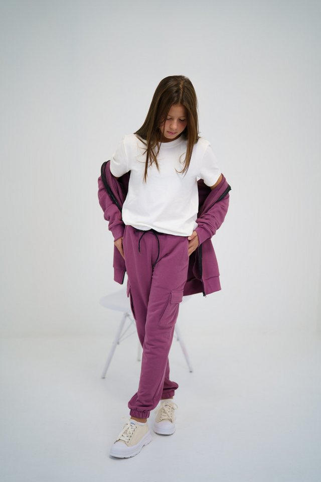 LEMONI Sweathose Cargohose Urban-Style (Set) Elastikbund mit Tunnelzug von LEMONI