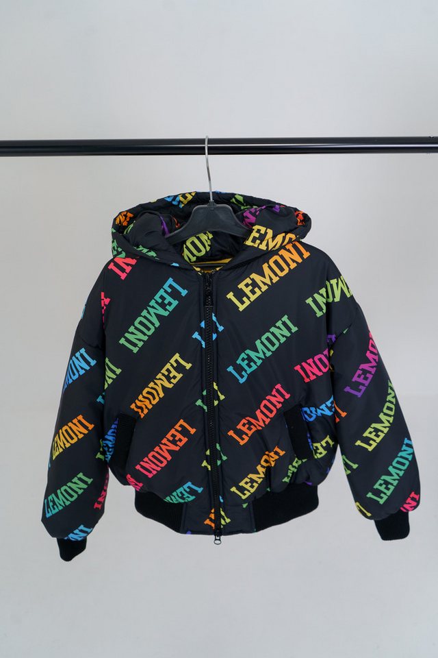 LEMONI Winterjacke Winterjacke mit Kapuze und Lemoni-Muster mit Kapuze von LEMONI
