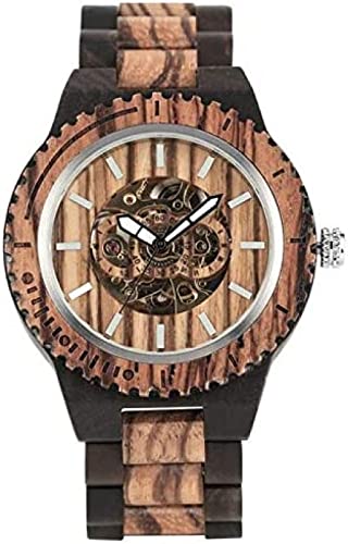 Holzuhr Herren Automatische mechanische Uhren Vintage Vollholzband Herrenuhren Top-Marke Luxusuhren Geschenke, Ebenholz 234Malerisch Holzuhr Herren Automatische mechanische Uhren Vintage Vollholzband Herrenuhren Top-Marke Luxusuhren Geschenke, Ebenholz 234Malerisch von LENIUKS