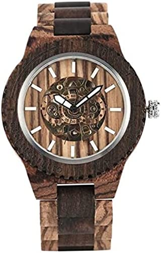Holzuhr Herren Automatische mechanische Uhren Vintage Vollholzband Herrenuhren Top-Marke Luxusuhren Geschenke, Zebraholz 234Malerisch Holzuhr Herren Automatische mechanische Uhren Vintage Vollholzband Herrenuhren Top-Marke Luxusuhren Geschenke, Zebraholz 234Malerisch von LENIUKS