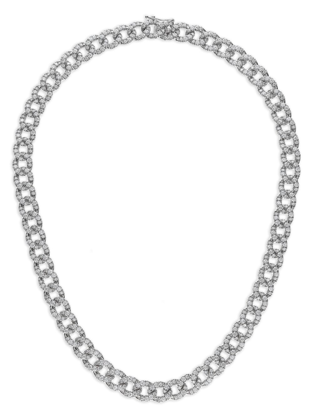 LEO PIZZO 18kt Weißgoldhalskette mit Diamanten - Silber von LEO PIZZO