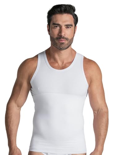 Leo Shapewear Unterhemd Herren - Tank Top Herren Unterwäsche mit Bauchweg Effekt von LEO by Leonisa