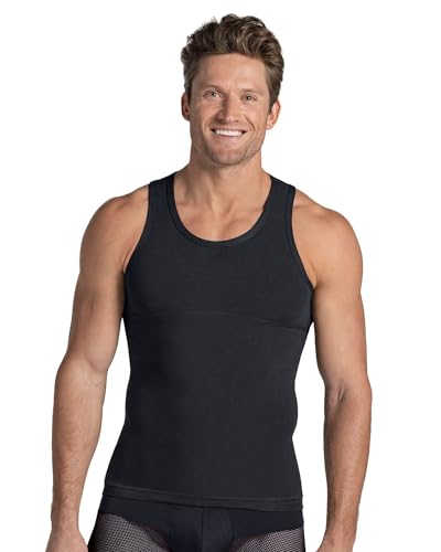 Leo Shapewear Unterhemd Herren - Tank Top Herren Unterwäsche mit Bauchweg Effekt von Leo