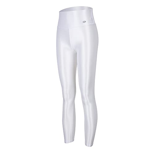 LEOHEX Transparente Glänzende Strumpfhose Mit Hoher Taille Und Gerüschtem Hintern Dehnbare Leggings(XL,Weiß) von LEOHEX
