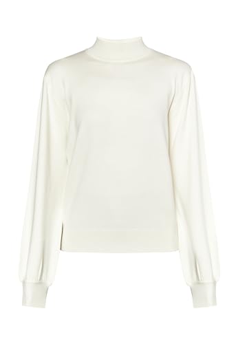 LEOMIA Damen Strickpullover 39728507-LE02, WOLLWEISS, M/L von LEOMIA
