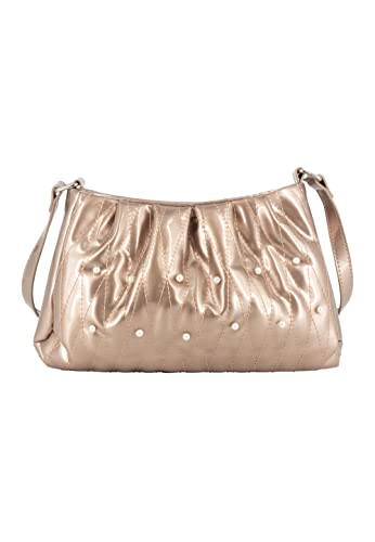 LEOMIA Women's Clutch/Abendtasche, ROSA Gold von LEOMIA