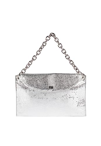 LEOMIA Women's Clutch/Abendtasche, Silber von LEOMIA