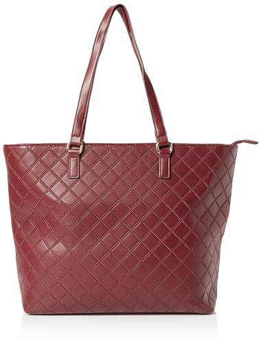 LEOMIA Women's Damen Shopper, DUNKELKIRSCH von LEOMIA