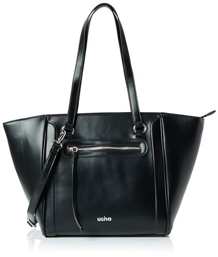 LEOMIA Women's Damen Shopper, Schwarz von LEOMIA