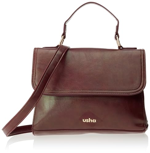 LEOMIA Women's Elegante Henkeltasche Damen Shopper, KIRSCHROT von LEOMIA