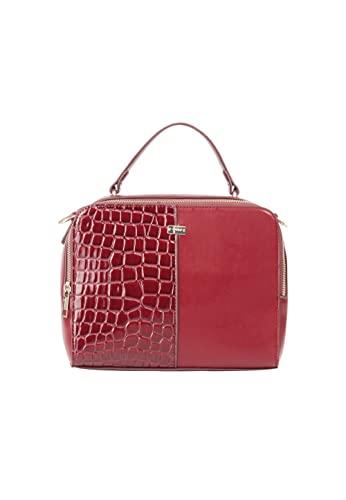 LEOMIA Women's Handtasche, ROT von LEOMIA