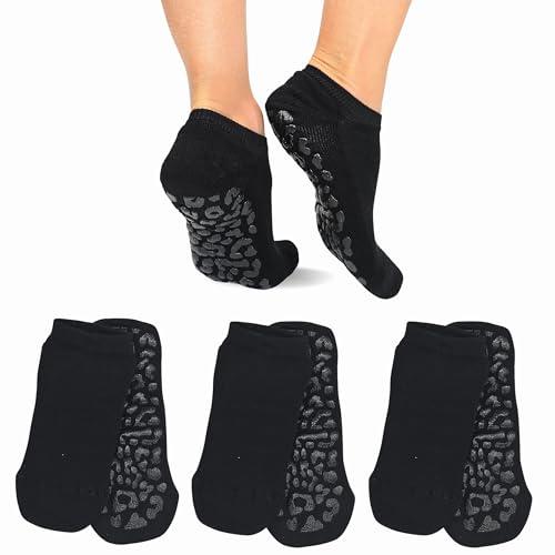 LEON D'ORO Pilates Damen Socken rutschfest 3 Paar Socken Yoga Fitness Tanz Made in Italy, 3 Paar SCHWARZ, 35-41 LEON D'ORO Pilates Damen Socken rutschfest 3 Paar Socken Yoga Fitness Tanz Made in Italy, 3 Paar SCHWARZ, 35-41 von LEON D'ORO