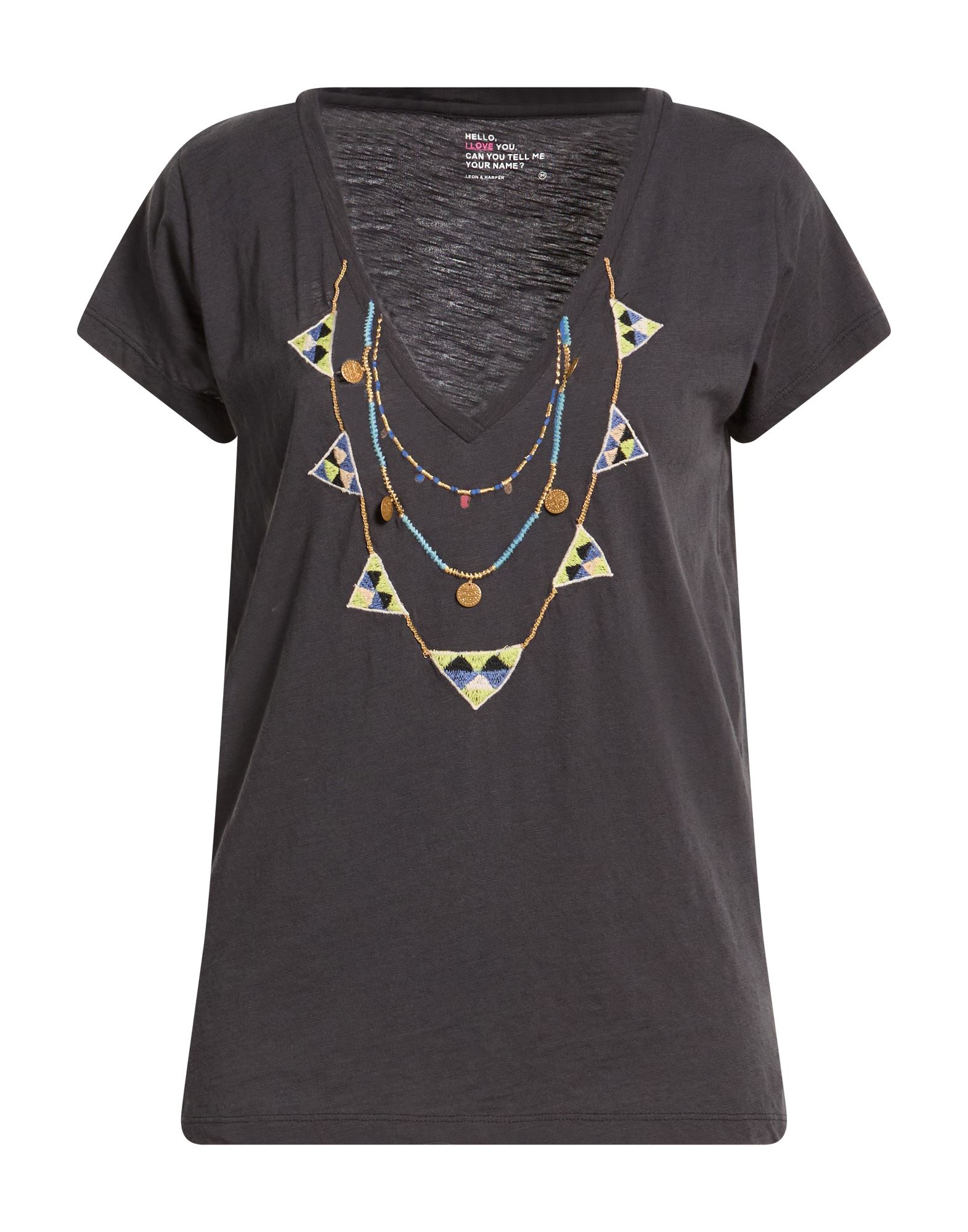 LEON & HARPER T-shirts Damen Braungrau von LEON & HARPER