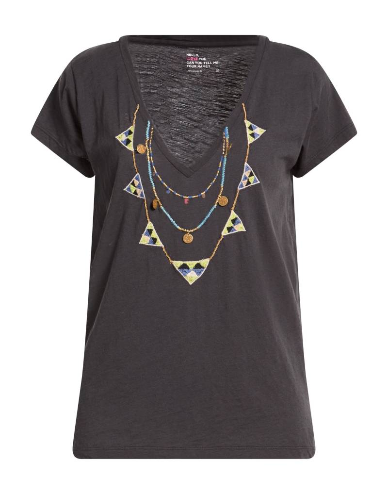LEON & HARPER T-shirts Damen Braungrau von LEON & HARPER