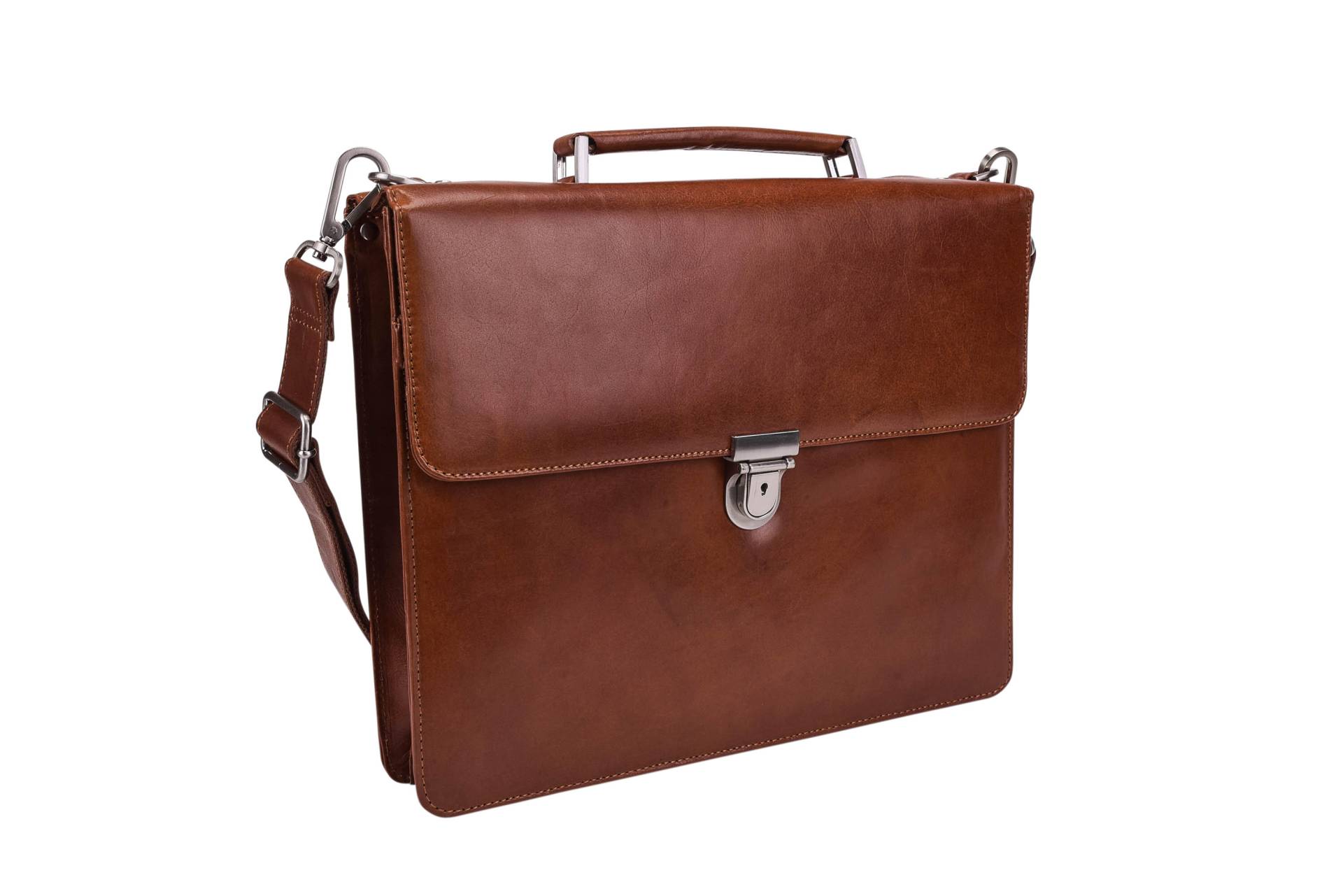 LEONARD HEYDEN - L.Heyden Cambridge Aktenmappe 1 Fach Cognac von LEONARD HEYDEN