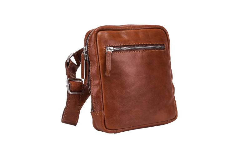 LEONARD HEYDEN - L.Heyden Cambridge RV-Umhängetasche S Cognac Braun von LEONARD HEYDEN