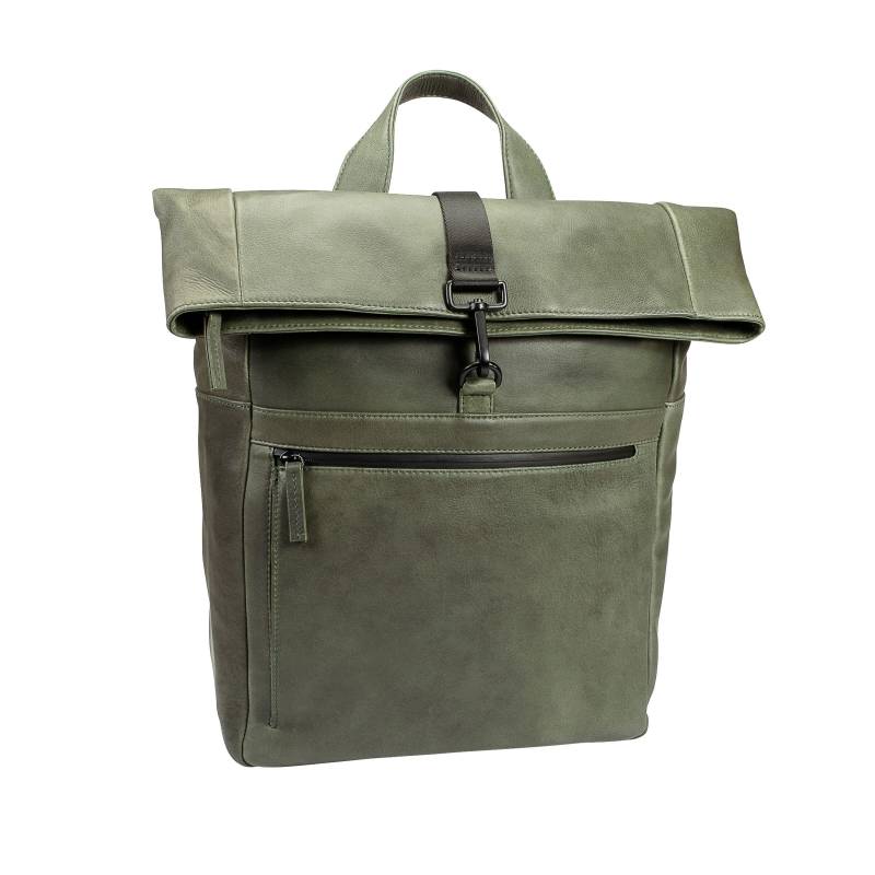 LEONARD HEYDEN - L.Heyden Den Haag Rucksack Rolltop Oliv von LEONARD HEYDEN