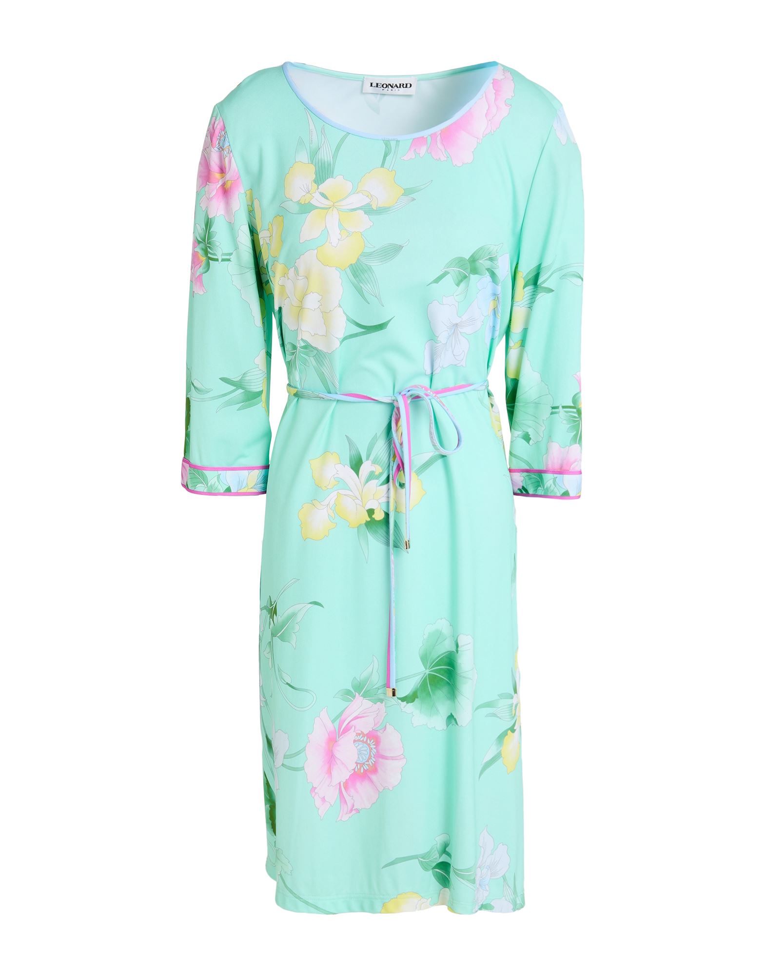 LEONARD Paris Midi-kleid Damen Säuregrün von LEONARD Paris