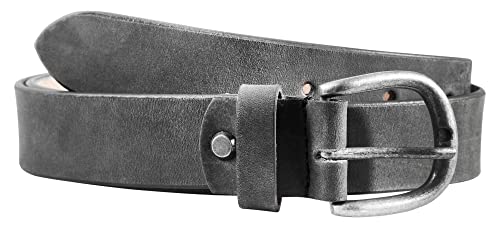 Leonardo Verrelli Damen-Gürtel Leder, verschiedene Farben, Business, kürzbar, Bundweite 75-125 cm 3100056-3100063 (Dunkelgrau3, Bundweite: 125 cm - Gesamtlänge: 140 cm) von Leonardo Verrelli