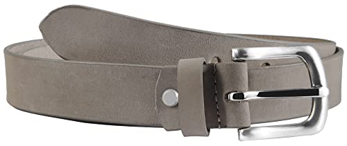 Leonardo Verrelli Damen-Gürtel Leder, verschiedene Farben, Business, kürzbar, Bundweite 75-125 cm 3100056-3100063 (Dunkelgrau, Bundweite: 115 cm - Gesamtlänge: 130 cm) von Leonardo Verrelli