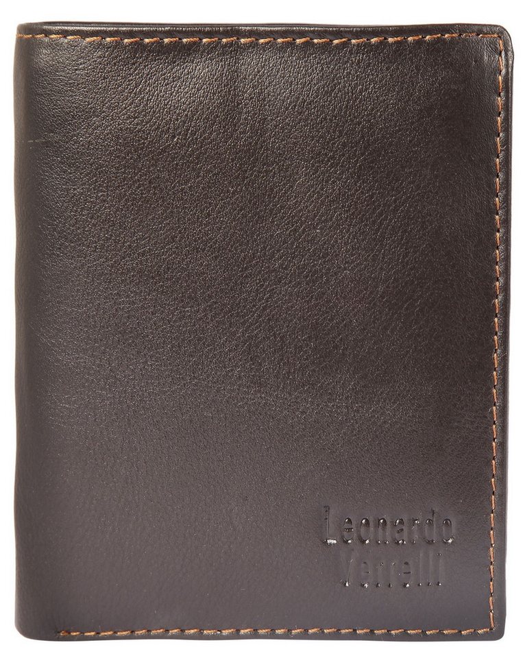 LEONARDO VERRELLI Geldbörse Adim (Einzeln), Herren GeldbÃ¶rse Hoch Echtleder von LEONARDO VERRELLI