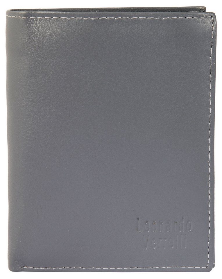LEONARDO VERRELLI Geldbörse Akram (Einzeln), Herren GeldbÃ¶rse Hoch Echtleder von LEONARDO VERRELLI
