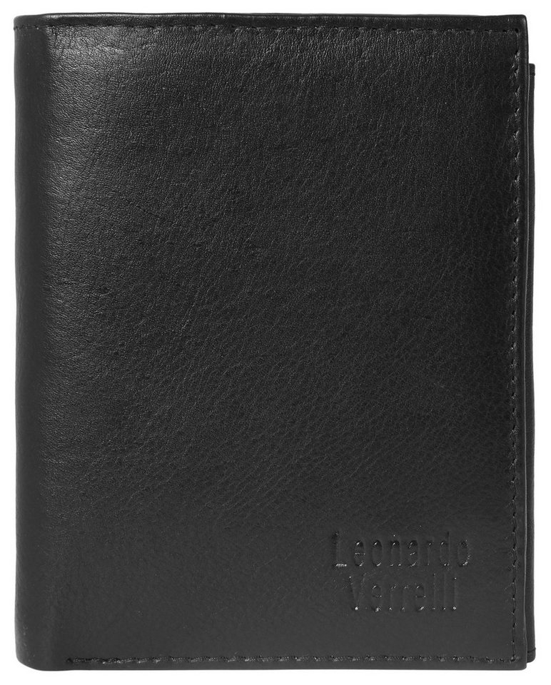 LEONARDO VERRELLI Geldbörse Akram (Einzeln), Herren GeldbÃ¶rse Hoch Echtleder von LEONARDO VERRELLI