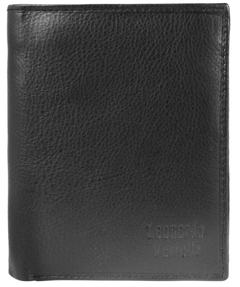 LEONARDO VERRELLI Geldbörse Asem (Einzeln), Herren GeldbÃ¶rse Hoch Echtleder von LEONARDO VERRELLI
